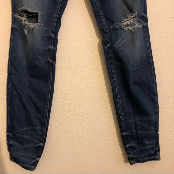 Guess Vintage 1981 Skinny Blue High Waist Jeans Women Size 27 - Picture 2 of 11